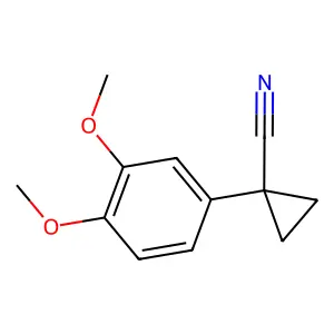 1-(3,4-dimethoxyphenyl)cyclopropane-1-carbonitrile structure