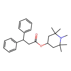(1,2,2,6,6-pentamethylpiperidin-4-yl) 3,3-diphenylpropanoate structure