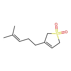 Thiophene, 2,5-dihydro-3-(4-methyl-3-pentenyl)-, 1,1-dioxide structure