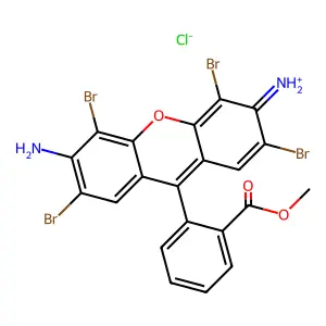 Tetrabromorhodamine 123 structure