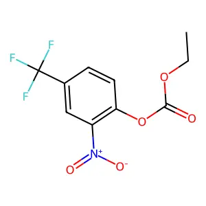 ethyl [2-nitro-4-(trifluoromethyl)phenyl] carbonate structure