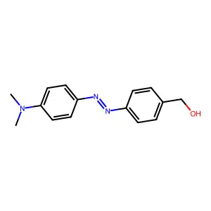 [4-[[4-(dimethylamino)phenyl]diazenyl]phenyl]methanol structure