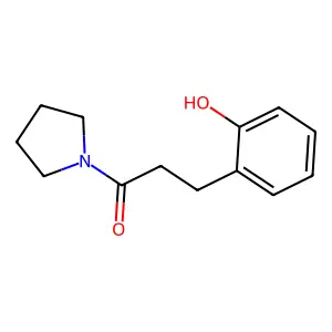 Pyrrolidine, 1-(o-hydroxyhydrocinnamoyl)- structure