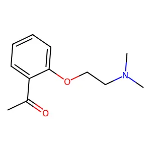 1-[2-[2-(dimethylamino)ethoxy]phenyl]ethanone structure