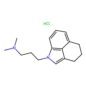 1,3,4,5-Tetrahydro-1-(3-(dimethylamino)propyl)benz(cd)indole hydrochloride structure