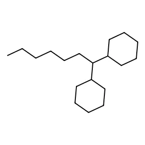 Heptane, 1,1-dicyclohexyl- structure