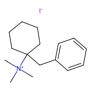 (1-benzylcyclohexyl)-trimethylazanium iodide structure