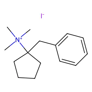 (1-benzylcyclopentyl)-trimethylazanium iodide structure