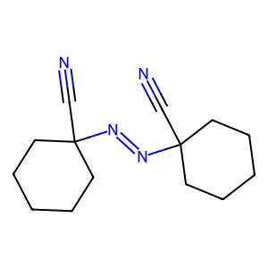 1-[(1-cyanocyclohexyl)diazenyl]cyclohexane-1-carbonitrile structure