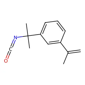 1-(2-isocyanatopropan-2-yl)-3-prop-1-en-2-ylbenzene structure