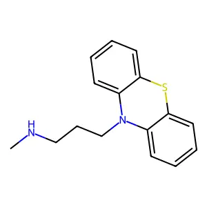N-methyl-3-phenothiazin-10-ylpropan-1-amine structure