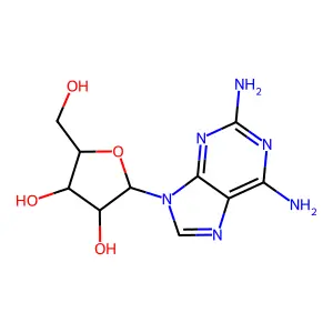 Compound C10H14N6O4 structure
