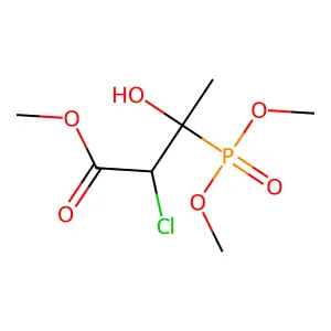 methyl 2-chloro-3-dimethoxyphosphoryl-3-hydroxybutanoate structure