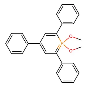 1,1-dimethoxy-2,4,6-triphenyl-1lambda5-phosphacyclohexa-1,3,5-triene structure