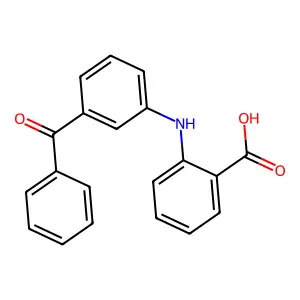 N-(3-Benzoylphenyl)anthranilic acid structure
