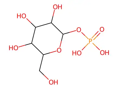 1-O-phosphonohexopyranose structure