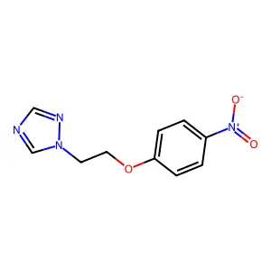 1-[2-(4-nitrophenoxy)ethyl]-1,2,4-triazole structure