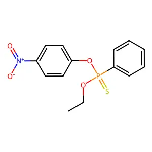 O-Ethyl O-(4-nitrophenyl) phenylphosphonothioate structure