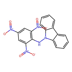 N-(2,4,6-trinitrophenyl)carbazol-9-amine structure