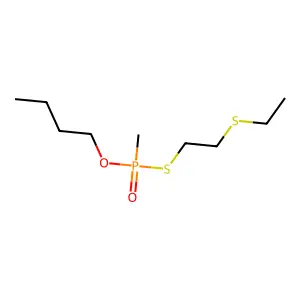 1-[2-ethylsulfanylethylsulfanyl(methyl)phosphoryl]oxybutane structure