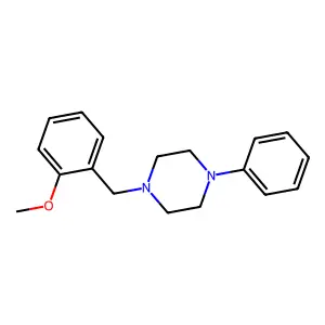 1-(2-methoxybenzyl)-4-phenylpiperazine structure