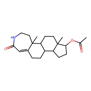 (10a,12a-dimethyl-7-oxo-2,3,3a,3b,4,5,8,9,10,10b,11,12-dodecahydro-1H-indeno[4,5-i][3]benzazepin-1-yl) acetate structure