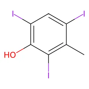 Compound C7H5I3O structure