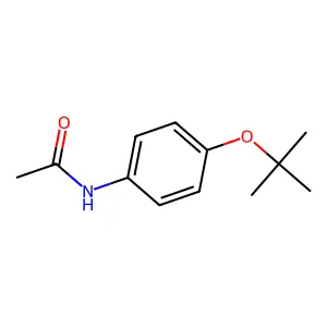 N-[4-[(2-methylpropan-2-yl)oxy]phenyl]acetamide structure