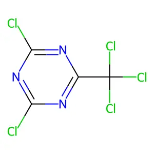 2,4-dichloro-6-(trichloromethyl)-1,3,5-triazine structure