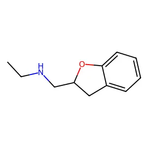 N-(2,3-dihydro-1-benzofuran-2-ylmethyl)ethanamine structure