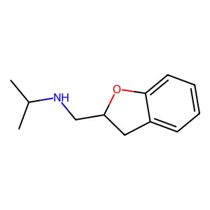 2,3-Dihydro-N-(1-methylethyl)-2-benzofuranmethanamine structure