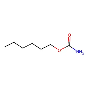 Hexyl carbamate structure
