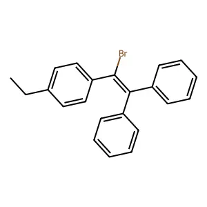 1-(1-bromo-2,2-diphenylethenyl)-4-ethylbenzene structure