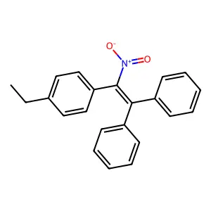 ETHYLENE, 2,2-DIPHENYL-1-(p-ETHYLPHENYL)-1-NITRO- structure