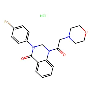 Compound C20H21BrClN3O3 structure