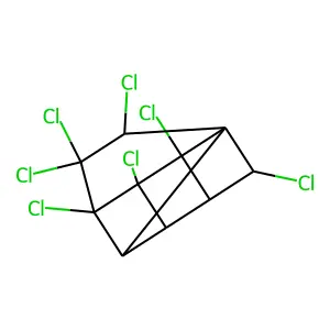 1,2,3,6,9,10,10-HEPTACHLOROPENTACYCLODECANE structure