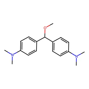 Benzenamine, 4,4'-(methoxymethylene)bis[N,N-dimethyl- structure
