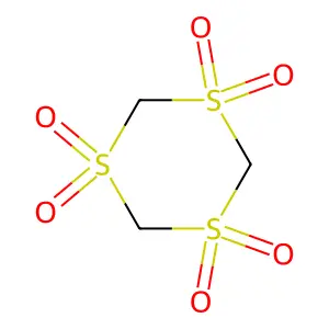 1,3,5-trithiane 1,1,3,3,5,5-hexaoxide structure