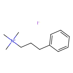 trimethyl(3-phenylpropyl)azanium iodide structure