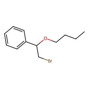 (2-bromo-1-butoxyethyl)benzene structure