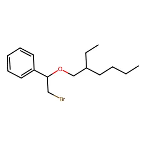 alpha-(Bromomethyl)benzyl 2-ethylhexyl ether structure