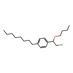 1-(2-bromo-1-butoxyethyl)-4-octylbenzene structure
