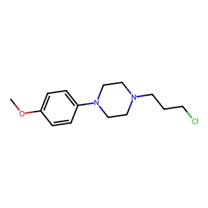 1-(3-chloropropyl)-4-(4-methoxyphenyl)piperazine structure