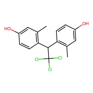 m-CRESOL, 4,4'-(2,2,2-TRICHLOROETHYLIDENE)DI- structure