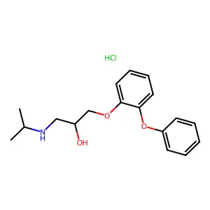 1-(2-phenoxyphenoxy)-3-(propan-2-ylamino)propan-2-ol;hydrochloride structure