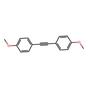 1,2-Bis(4-methoxyphenyl)ethyne structure
