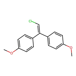 1-[2-chloro-1-(4-methoxyphenyl)ethenyl]-4-methoxybenzene structure