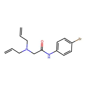 4'-Bromo-2-diallylaminoacetanilide structure