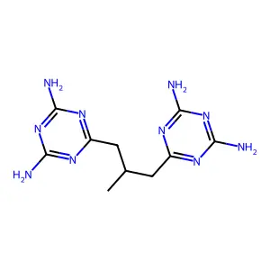 1,3,5-Triazine-2,4-diamine, 6,6'-(2-methyl-1,3-propanediyl)bis- structure