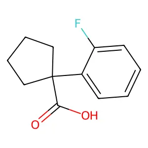 1-(2-FLUOROPHENYL)CYCLOPENTANECARBOXYLIC ACID structure
